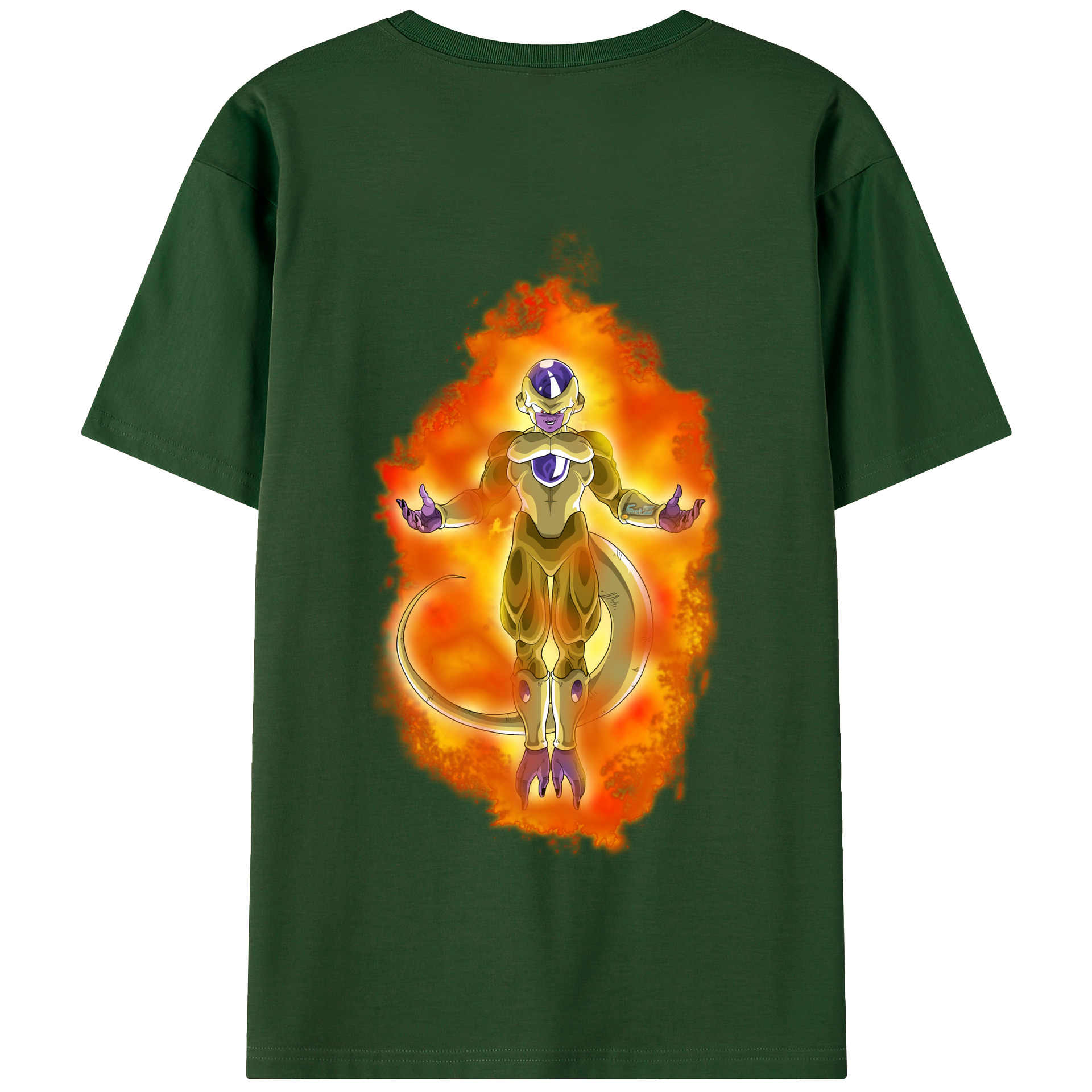 （画像用） ドラゴンボール フリーザ DRAGON BALL Frieza 綿100％半袖Tシャツ（背面プリント）